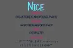 Nice Font