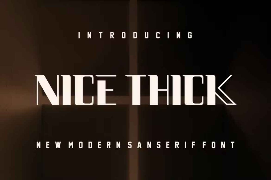 Nice Thick Font
