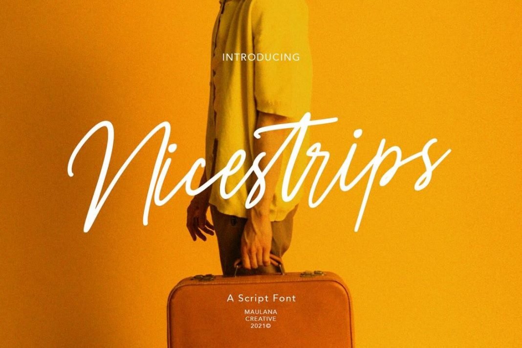 Nicestrips Fancy Script Font