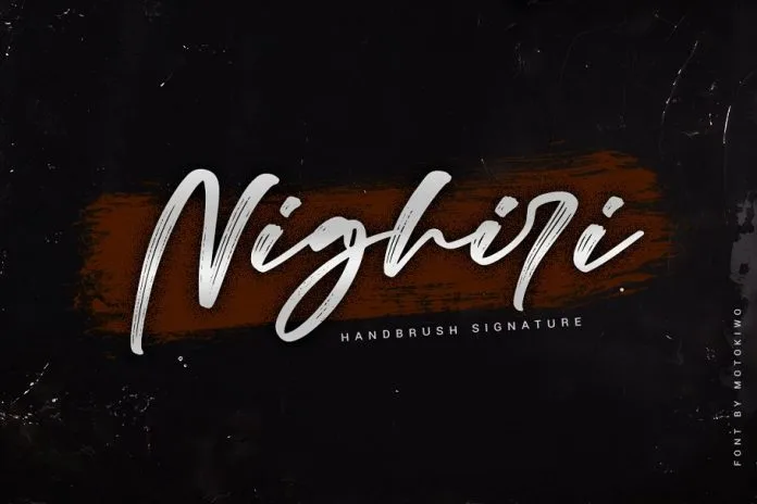 Nighiri - Handbrush Typeface Font