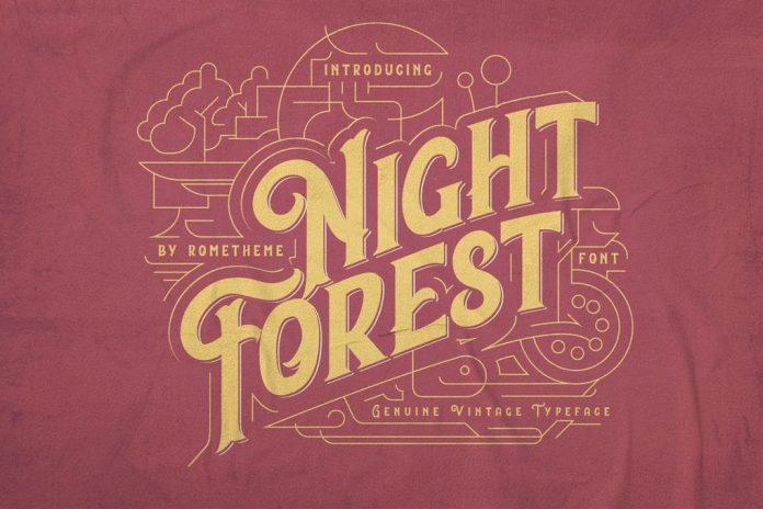 Night Forest - Vintage Font