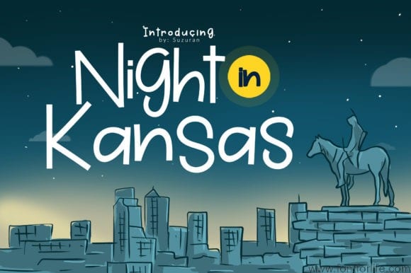 Night in Kansas Font Night in Kansas Font