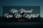 Nightfall Script Font
