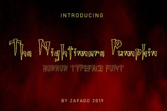 Nightimare Pumpkin Font