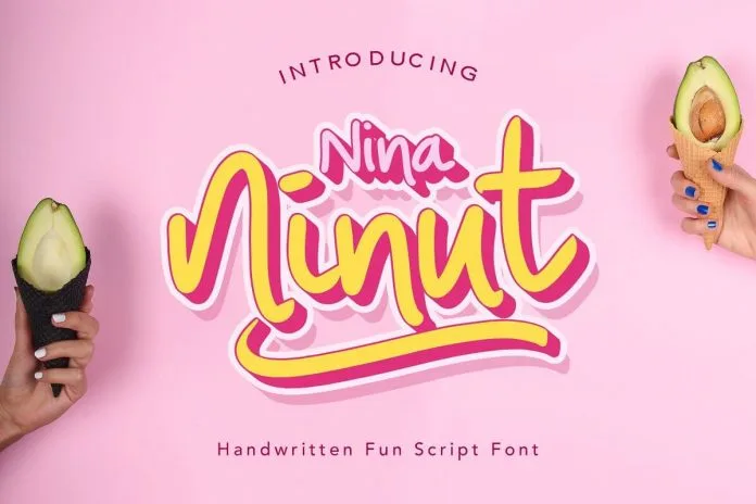 Nina Ninut - Fun Handwritten Font