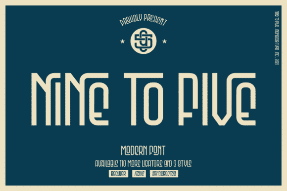 Nine to Five Font