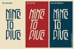 Nine to Five Font