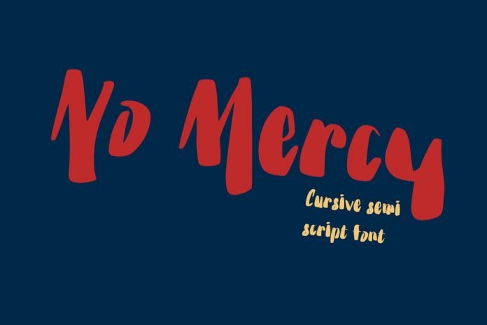 No Mercy - 80s trend font