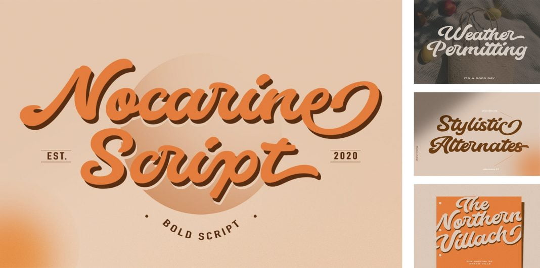 Nocarine Script Font