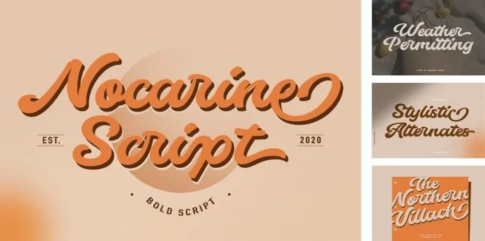Nocarine Script Font