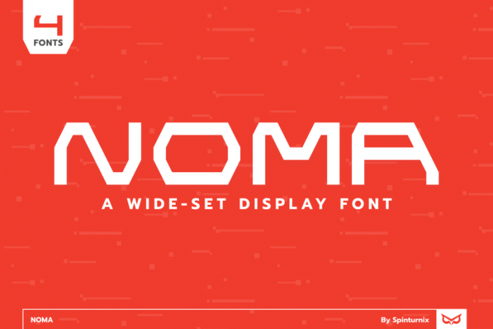 Noma Wide-Set Display Font