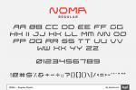 Noma Wide-Set Display Font