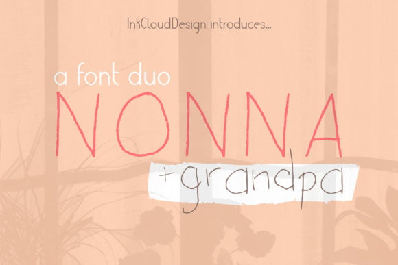 Nonna + Grandpa Font