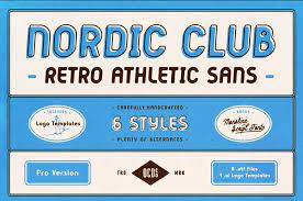 Nordic Club - Retro Athletic Sans Serif Font