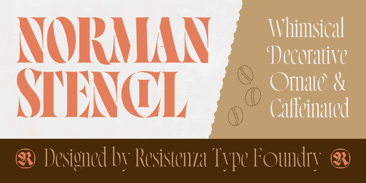 Norman Stencil Font Family