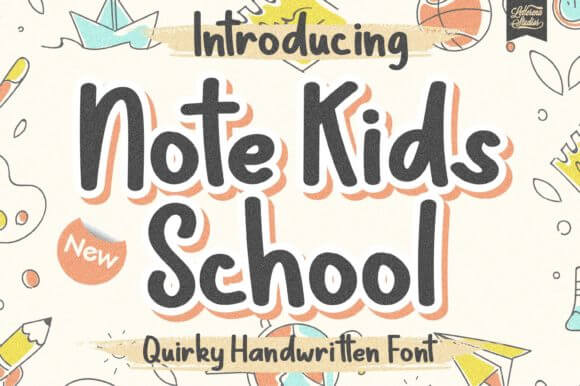 Note Kids School Font