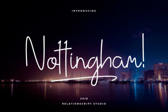 Nottingham Script Font