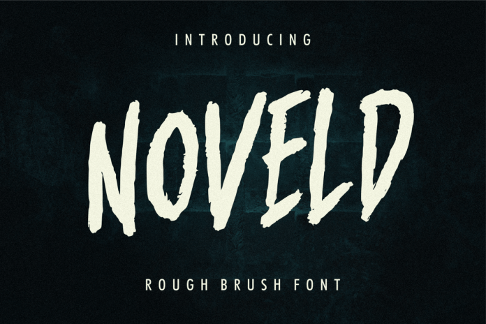 Noveld Horror Brush Font