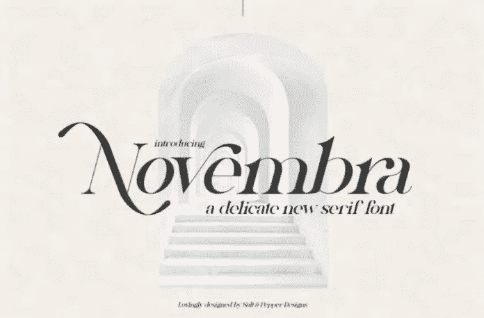 Novembra duo serif font family