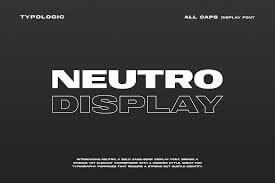 Nuetro Display - A Bold Sans Serif Font Family