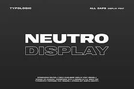 Nuetro Display - A Bold Sans Serif Font Family