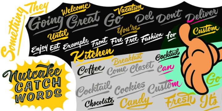 Nutcake Catchwords Font