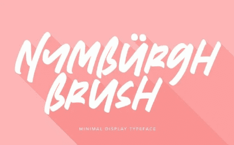 Nymburgh Brush Minimal Display Typeface
