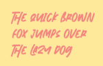 Nymburgh Brush Minimal Display Typeface