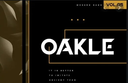 Oakle Modern Sans Font