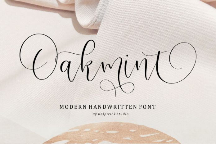 Oakmint Script Font