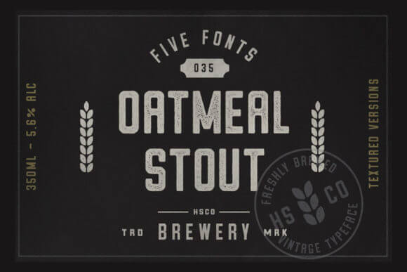 Oatmeal Stout Font