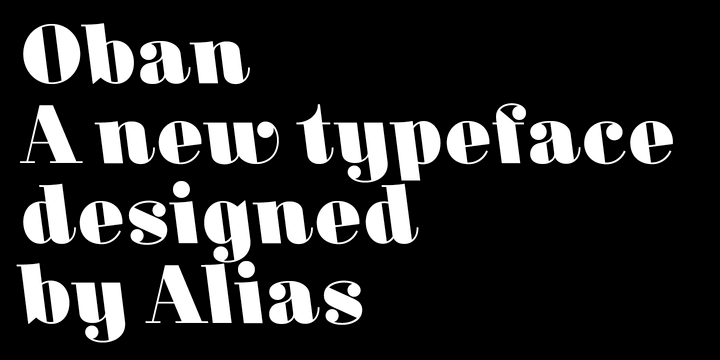 Oban Font Family