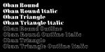 Oban Font Family