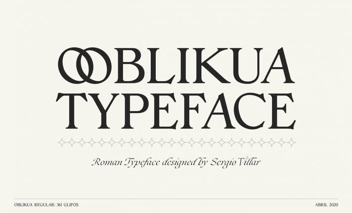 Oblikua Typeface - Free font