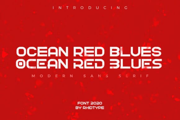 Ocean Red Blues Font
