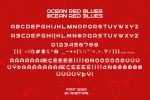 Ocean Red Blues Font