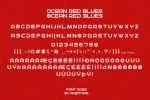 Ocean Red Blues Font