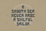 Ocean Storm label font
