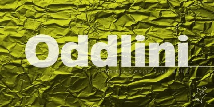 Oddlini Font SuperFamily