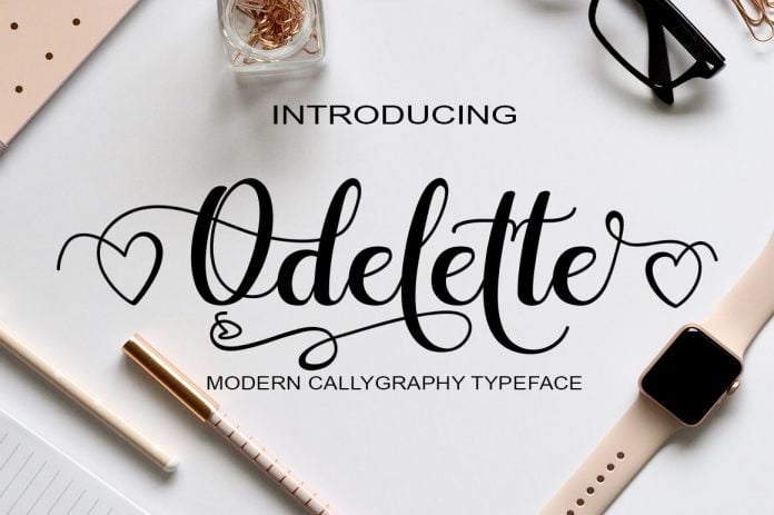 Odelette Script Font