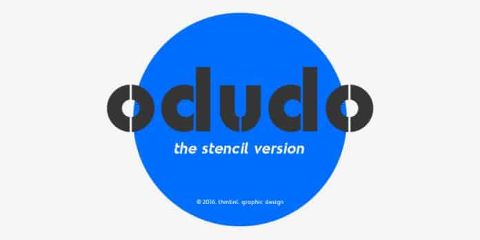 Odudo Stencil Font