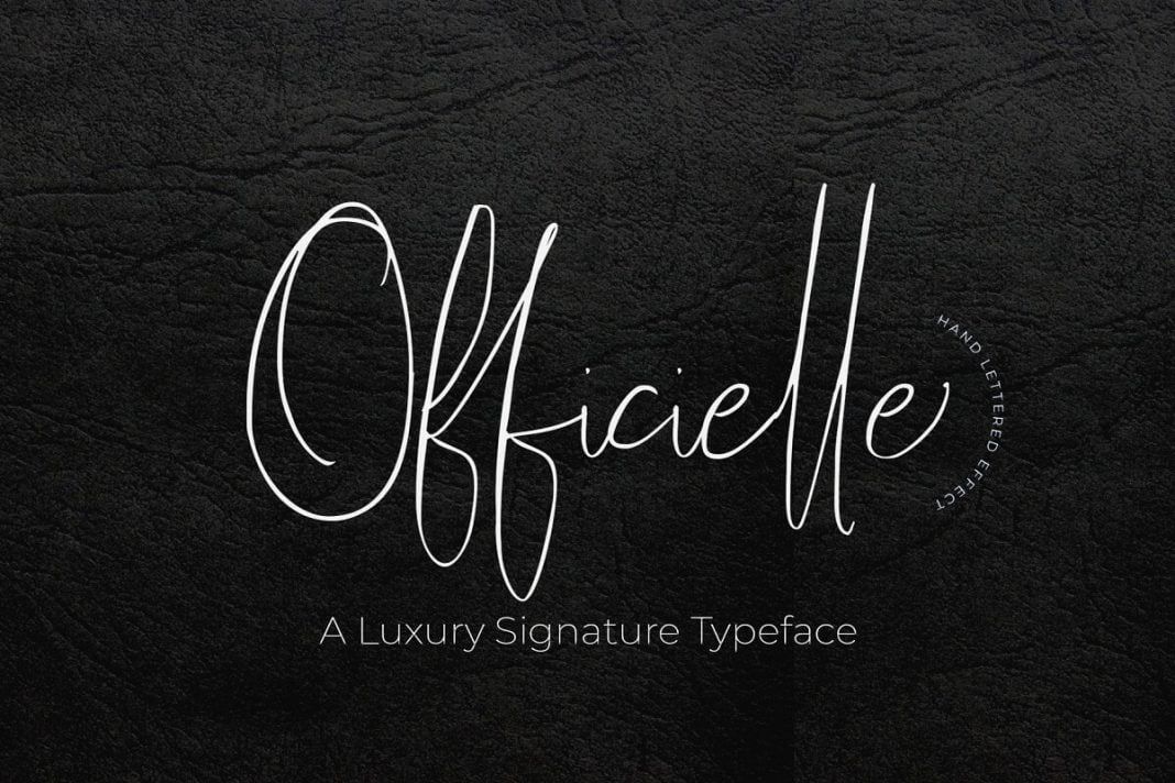 Officielle Lovely Signature Font