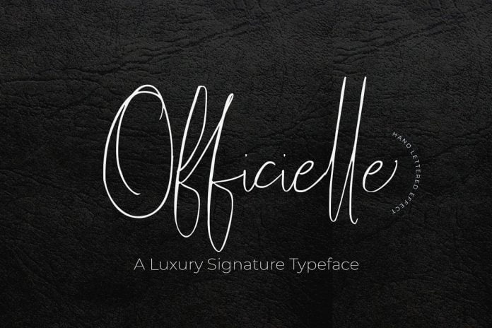 Officielle Lovely Signature Font