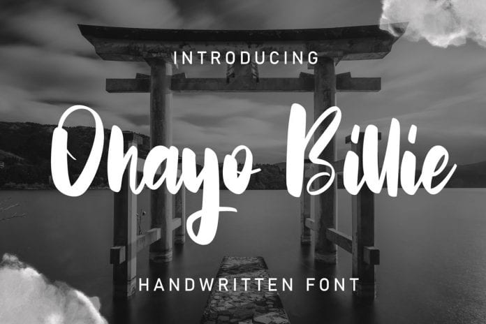 Ohayo Billie Handwritten Font