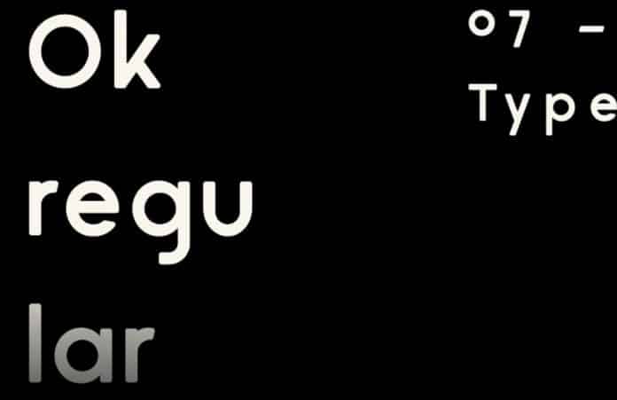 Ok — Regular Font