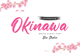 Okinawa-Elegant Brush Font