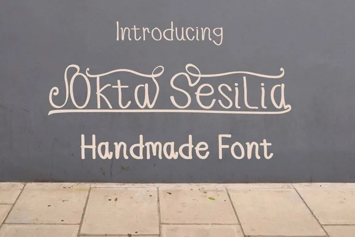 Okta Sesilia - Handmade Font