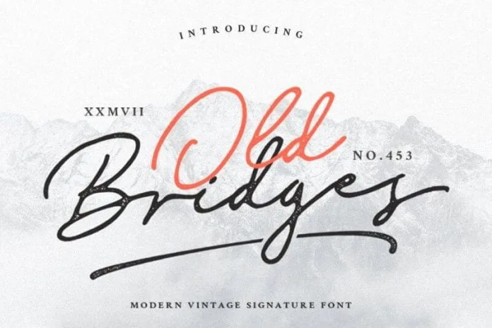 Old Bridges Signature Font