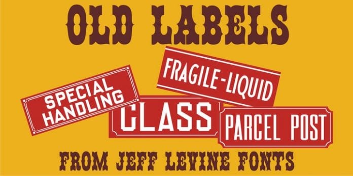 Old Labels JNL Font