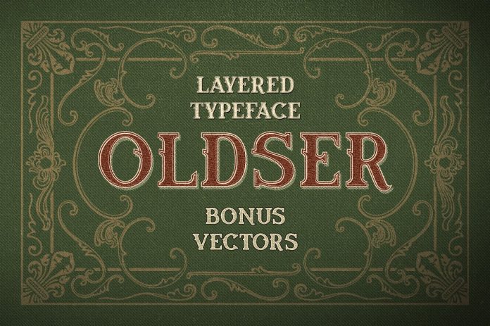 Oldser Typeface + Bonus Vectors